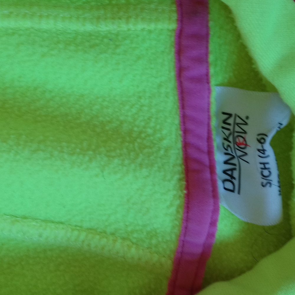 Danskin Neon Sweatshirt Size Small - Picture 2 of 5